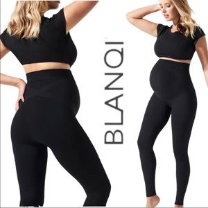 BLANQI Belly Support Maternity Black Legging Sz L